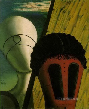 two heads 1918 ジョルジョ・デ・キリコ 形而上学的シュルレアリスム Oil Paintings